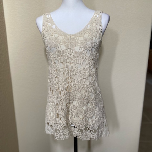 Kenar Crochet Tank Top - Picture 1 of 5